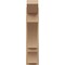 Ekena Millwork 7 1/2-in W x 22-in D x 34-in H Balboa Slat Rough Cedar Woodgrain TimberThane Outlooker, Primed Tan OUTUR075X22X34BOA24RCPR - alternate 6